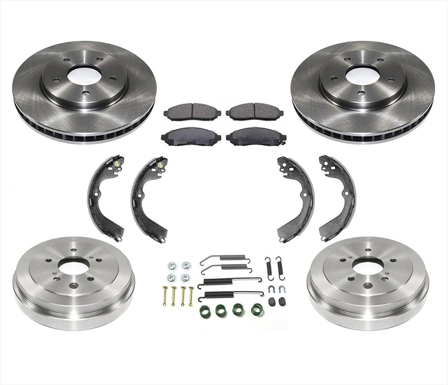 Rotors Pads Drums Brake Shoes Springs for Nissan NV200 13-19 City Express 15-18