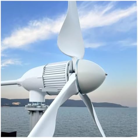 5KW 6KW Horizontal Wind Turbine Generator Kit - Silent Windmill for Home, RV, Marine - Efficient Renewable Energy Solution (96V, 6KW Wind Power System)
