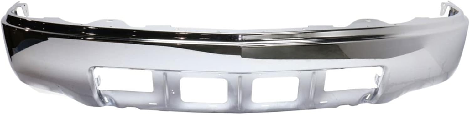 MBI AUTO - Chrome, Steel Front Bumper Fascia Compatible with 2014 2015 Chevy Silverado 1500 Pickup 14 15, GM1002844