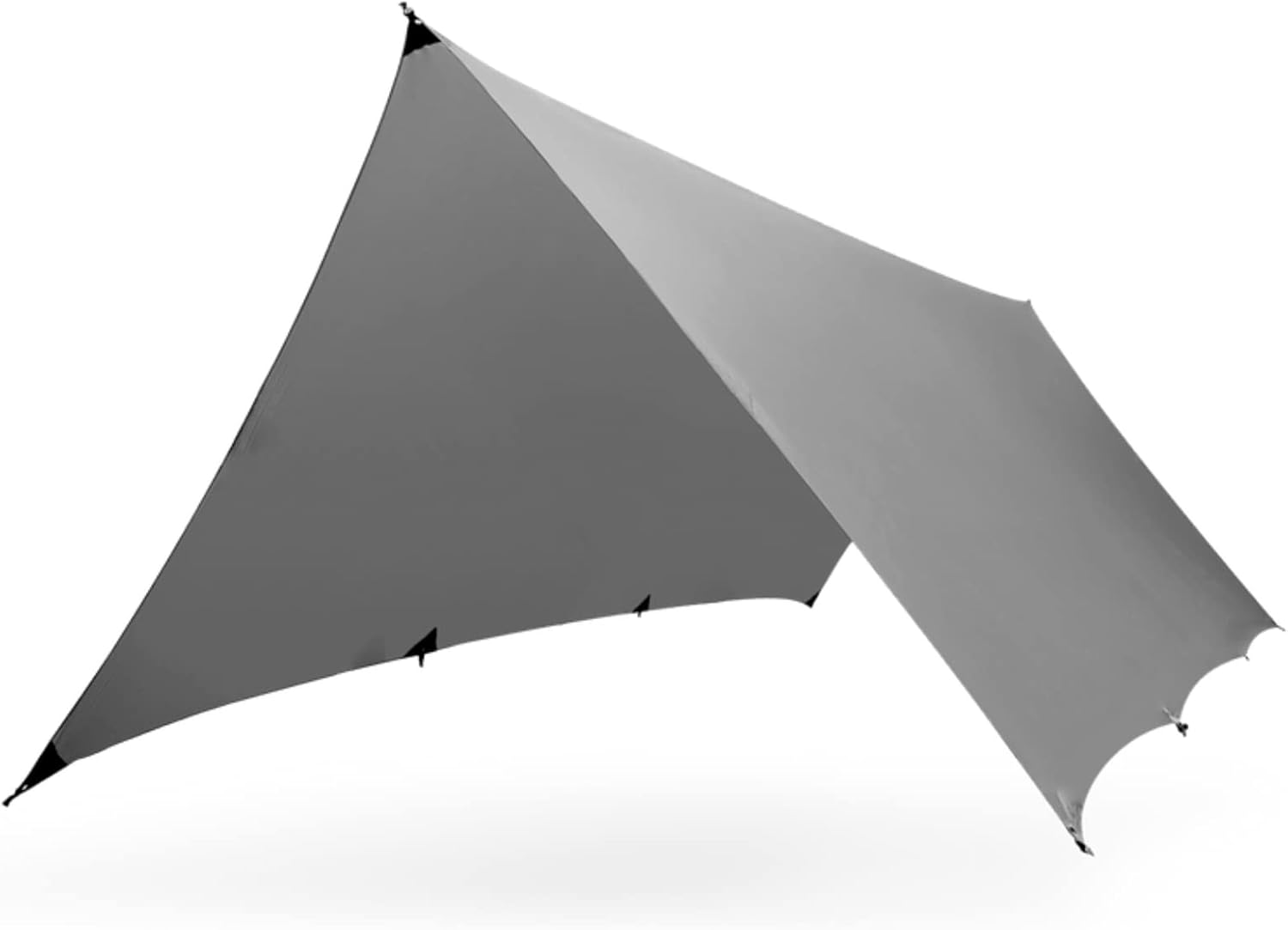 KAMMOK Kuhli Pro | Versatile Weather Shelter, (Waterproof, Durable, Portable, Camping Tarp, Hammock Tarp, Rain Cover), Granite Gray