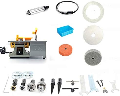 Gem Jewelry Rock Polishing Buffer Bench Lathe Polisher Machine Set 220V 350W 0-10000RPM for Professional Polishing and Finishing