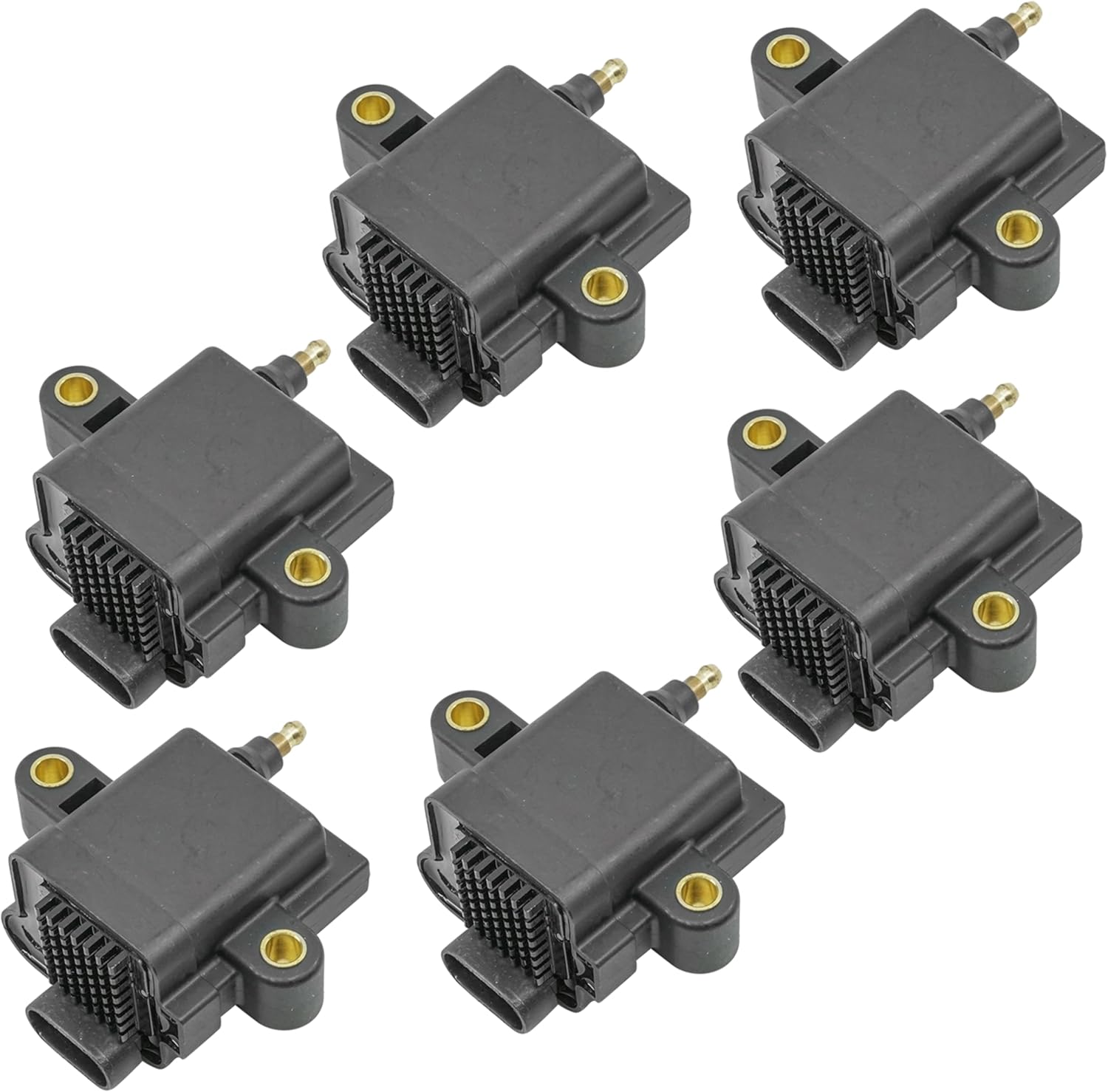 Caltric 6-Pack Ignition Coils Compatible with Mercury Outboard 200 225 250 Hp Efi 3.0L
