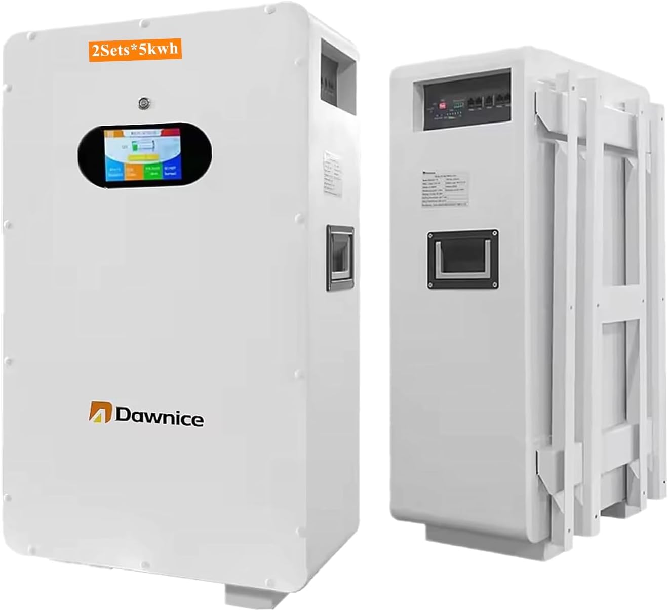 48V 10KWH Lithium Battery（2Sets*5kwh 100AH Solar Power Wall Mounted Grade A Cells 16S Built in 100A BMS Home Storage for Solar System