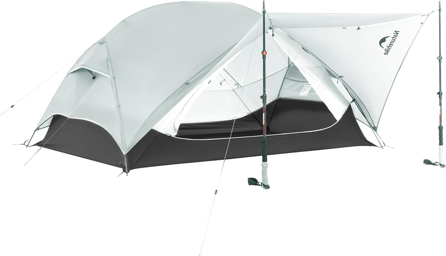 Naturehike Mongar UL 1-2 Person Backpacking Tent,15D Nylon Waterproof Ultralight One Person Two Person Tent with Footprint