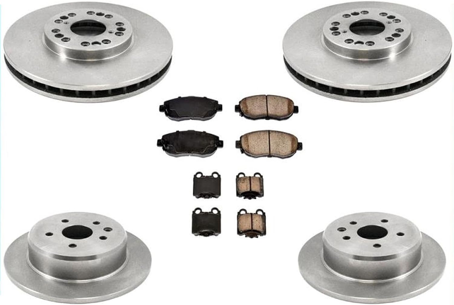 Front & Rear Rotors Brake Pads Replacement Parts For Lexus IS300 2001-2005 GS300 98-01 GS400 98-00
