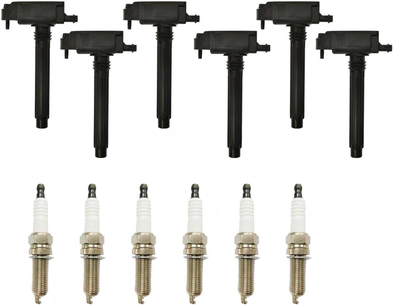 6 Direct Ignition Coils & Spark Plugs Replacement Parts For 2016 2017 2018 2019 2020 2021 Jeep Grand Cherokee 3.6L