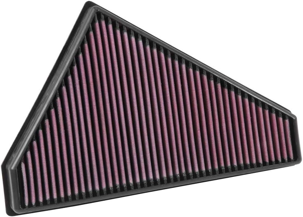 K&N Engine Air Filter: Increase Power & Acceleration, Washable, Premium, Replacement Car Air Filter: Compatible with 2014-2019 JAGUAR (F-Type), 33-3022
