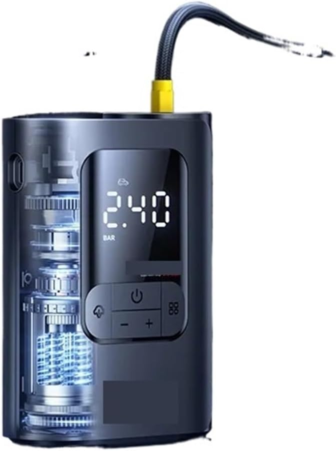 MUSM Car Tire Air Pump Wireless Car Air Pump Portable Air Compressor Electric Tire Inflator with LCD Digital Display(GoTrip VA1)