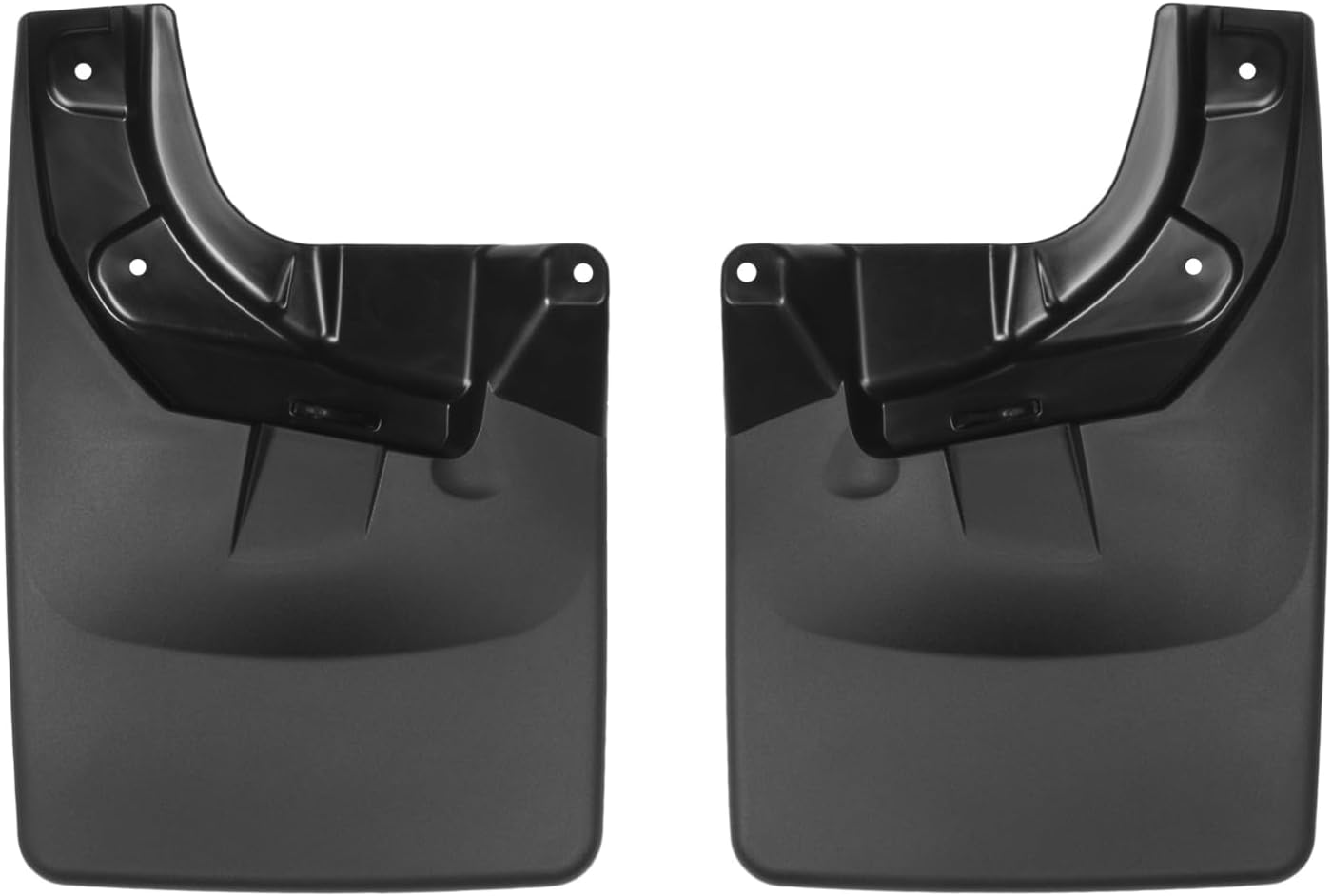 Weathertech Custom No Drill Splash Guard MudFlaps for Toyota Tacoma, Front Pair (110055), Black