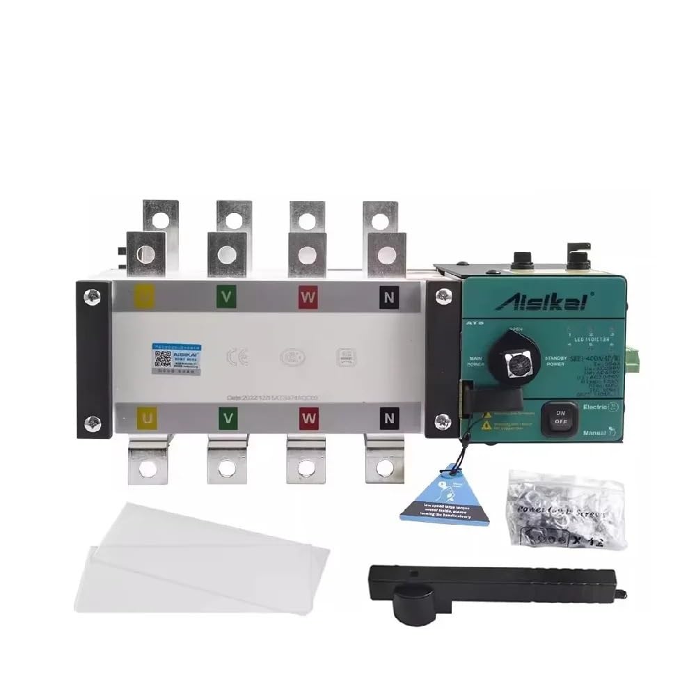4P 100A 160A 250A 630A ATS Generator Dual Power Automatic Transfer Switch Fit for Single Three Phase Diesel Generator Parts(AISIKAI 630A 4P)