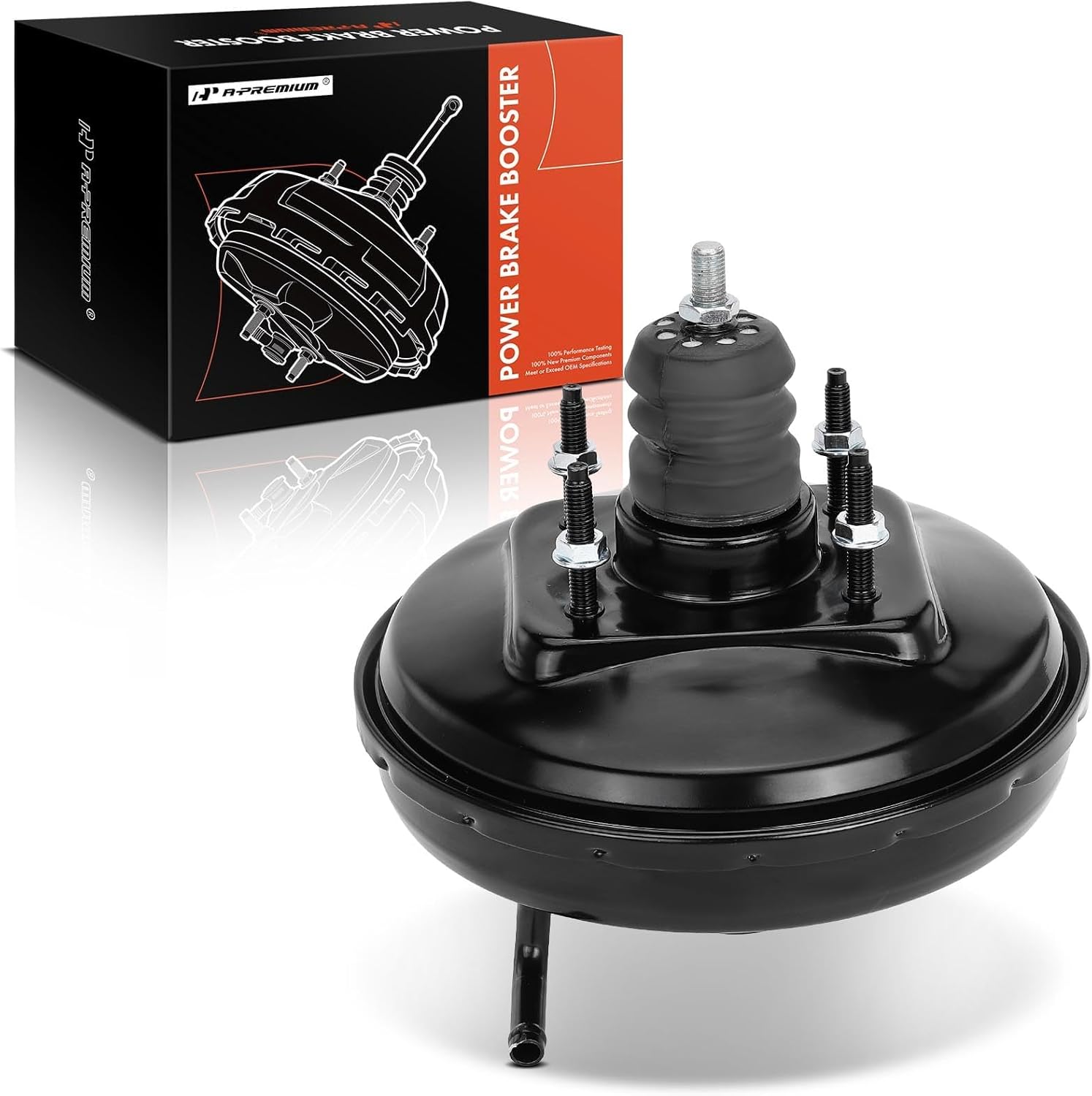 A-Premium Vacuum Power Brake Booster Compatible with Select Nissan Models - Sentra 1995-1999, 200SX 1995-1998, 1.6L - Replace# 472104B000