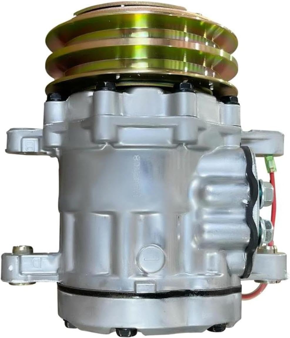 Compatible with New Holland 675E 555E LB115 655E 575E Tractor SD7B10 12V A/C Compressor for Massey Ferguson 3315 3325 3330 3340 3350 3355 3425 3455