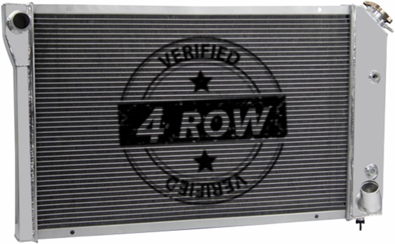 Primecooling 62MM 4 Row Core Aluminum Radiator for Chevrolet Corvette 5.0L 5.7L 1977-1982