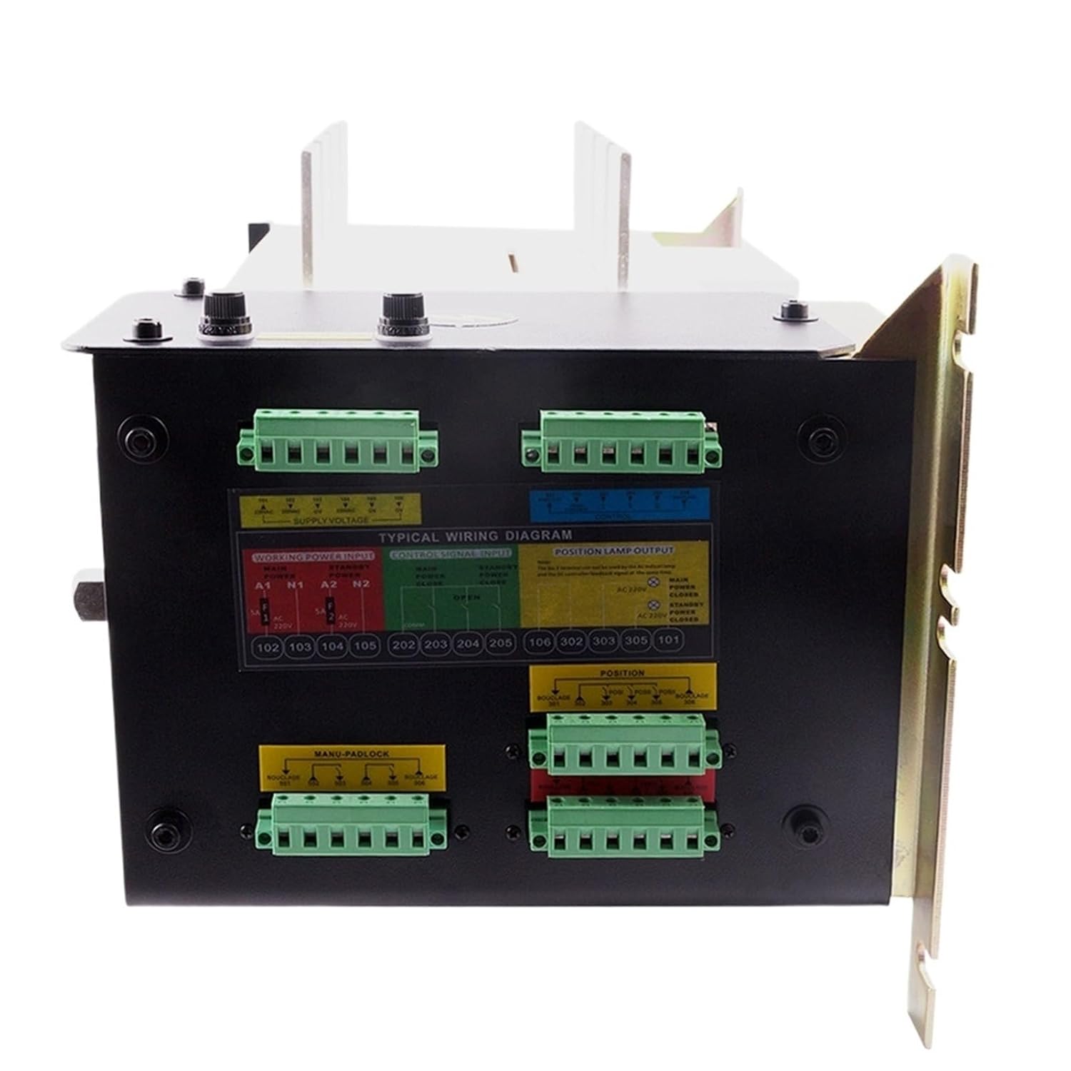 ATS 4P 1000A 800A Diesel Generator Dual Power Automatic Transfer Switch Auto Manual Control Board Circuit Breaker 1250A(1000A)