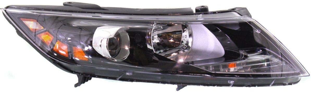 FITRITE AUTO PARTS New Right Passenger Side Halogen Head Light Assembly For 2012-2013 Kia Optima, LX/EX Models, USA Built Model KI2503157 921024C000