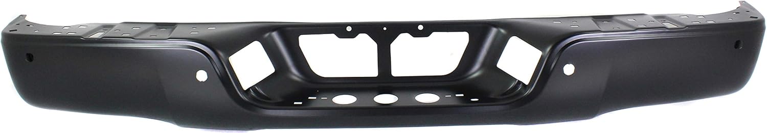 Evan Fischer Step Bumper for Toyota Tundra SR5 2007-2013 Face Bar Powdercoated Black Steel With Parking Aid Sensor Holes For Models With Rock Warrior Package Replaces # 521510C070