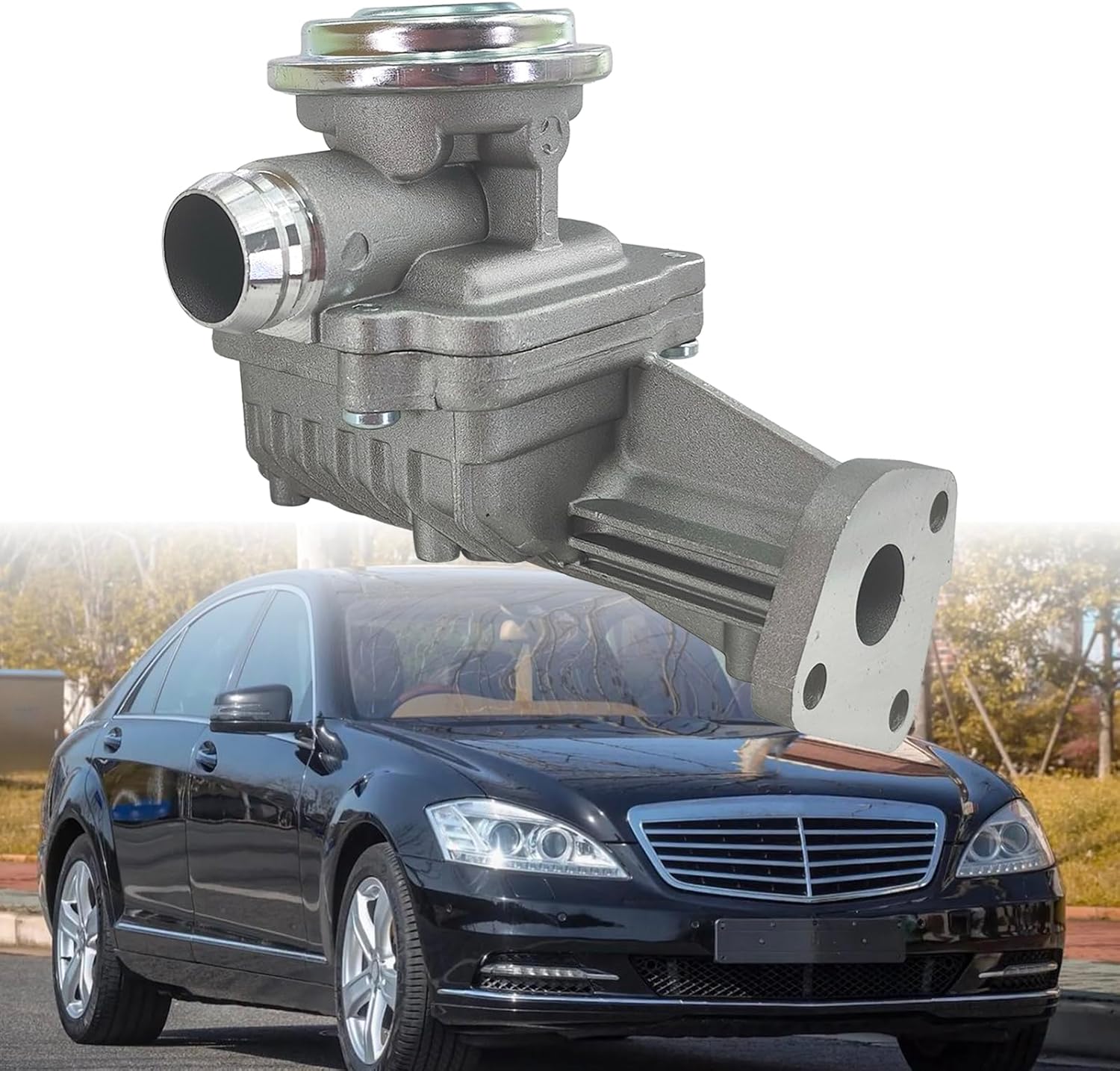 SHOWSEN A0021408360 Secondary Air Injection Check Valve Compatible with Mercedes-Benz C230 C280 C300 G550 SLK350 E350 S550 Passenger Right Replacement 68011792AA