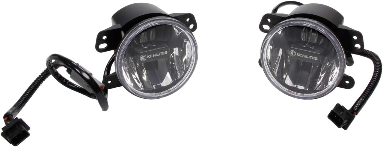 KC HiLiTES 497 Gravity G4 Amber LED Fog Light (SAE/ECE), clear
