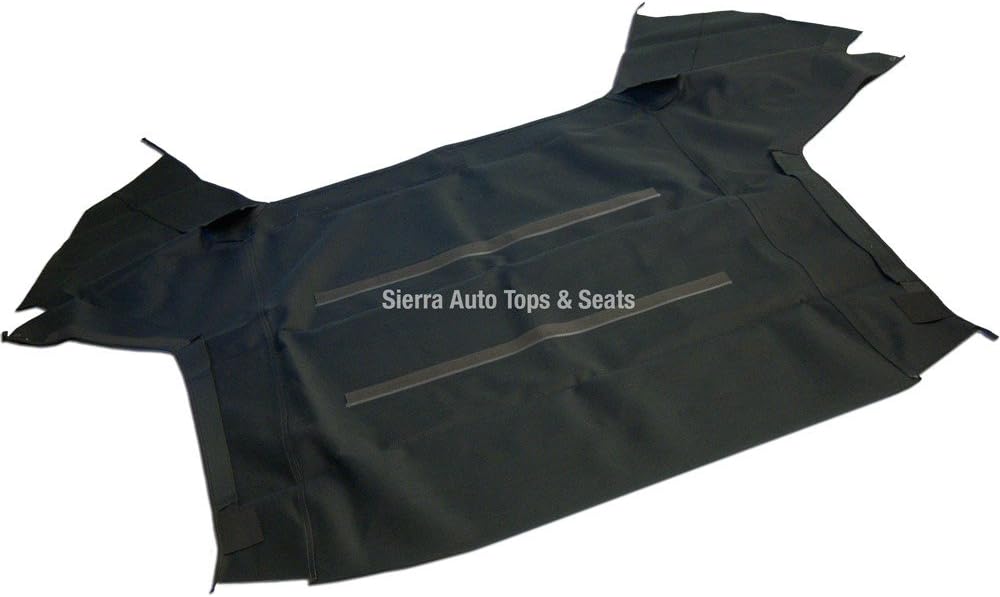 Sierra Auto Tops Convertible Top Replacement for SAAB 900 1986-1994, Stayfast Canvas, Black, Front Section Only