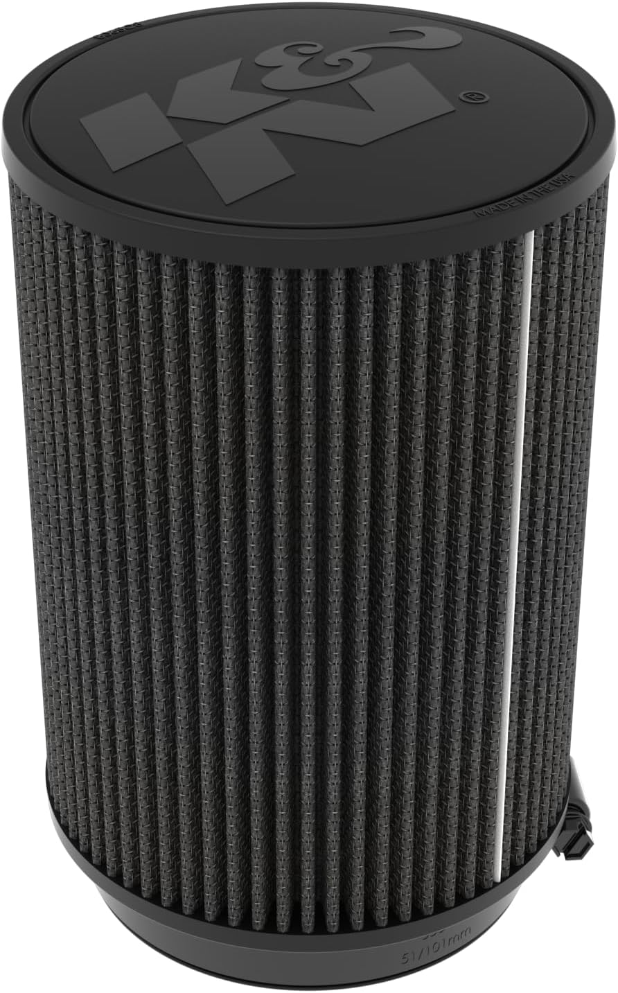 K&N Dryflow Lifetime Universal Clamp-On Air Filter: Dry Synthetic, Washable, Oil-Freer: Flange Diameter: 5 In, Filter Height: 9 In, Flange Length: 1 In, Shape: Round Straight, RU-3127HBK