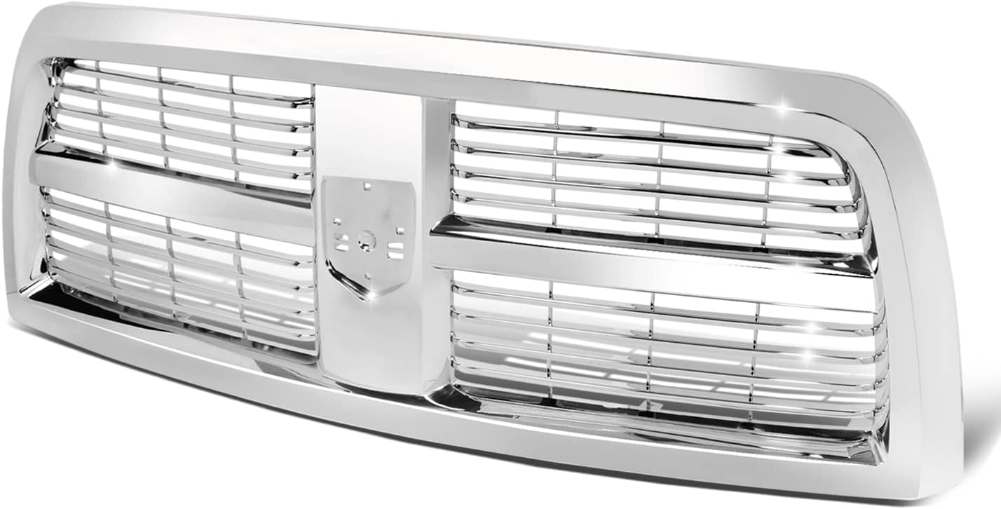 Auto Dynasty CH1200335 Factory Style Front Grill Grille Assembly with Shell and Insert Compatible with Dodge Ram 2500 3500 Pickup Truck 2010-2012, Polished Chrome