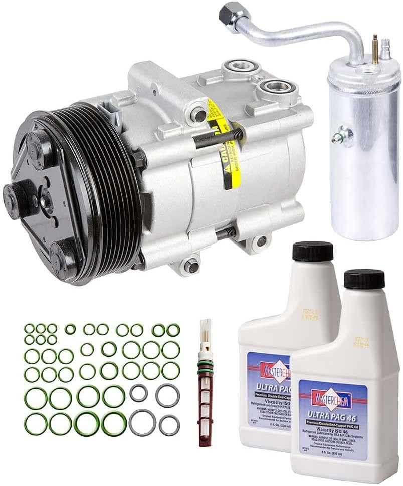 AC Compressor & A/C Kit For Ford F250 F350 F450 F550 F-250 F-350 F-450 F-550 Super Duty - BuyAutoParts 60-80242RK New
