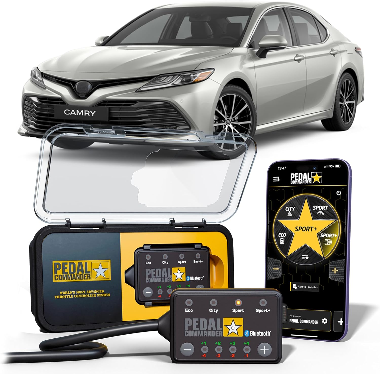 PEDAL COMMANDER Throttle Response Controller Compatible with Toyota Camry 2012-2025, Plug-and-Play Upgrade, 4 Driving Modes, App Control and Anti-Theft, Performance Upgrade, Camry Accessories
