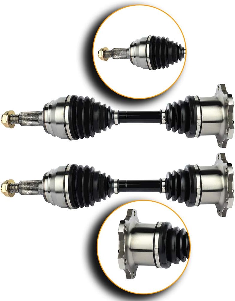 ECCPP CV Axle Shaft Assembly fits for 1999 2000 2001 2002 2003 2004 2005 2006 2007 for Cadillac Escalade ESV EXT for Chevy Avalanche 4.3L 4.8L 5.3L 6.0L 6.2L Front Left Right 2PC