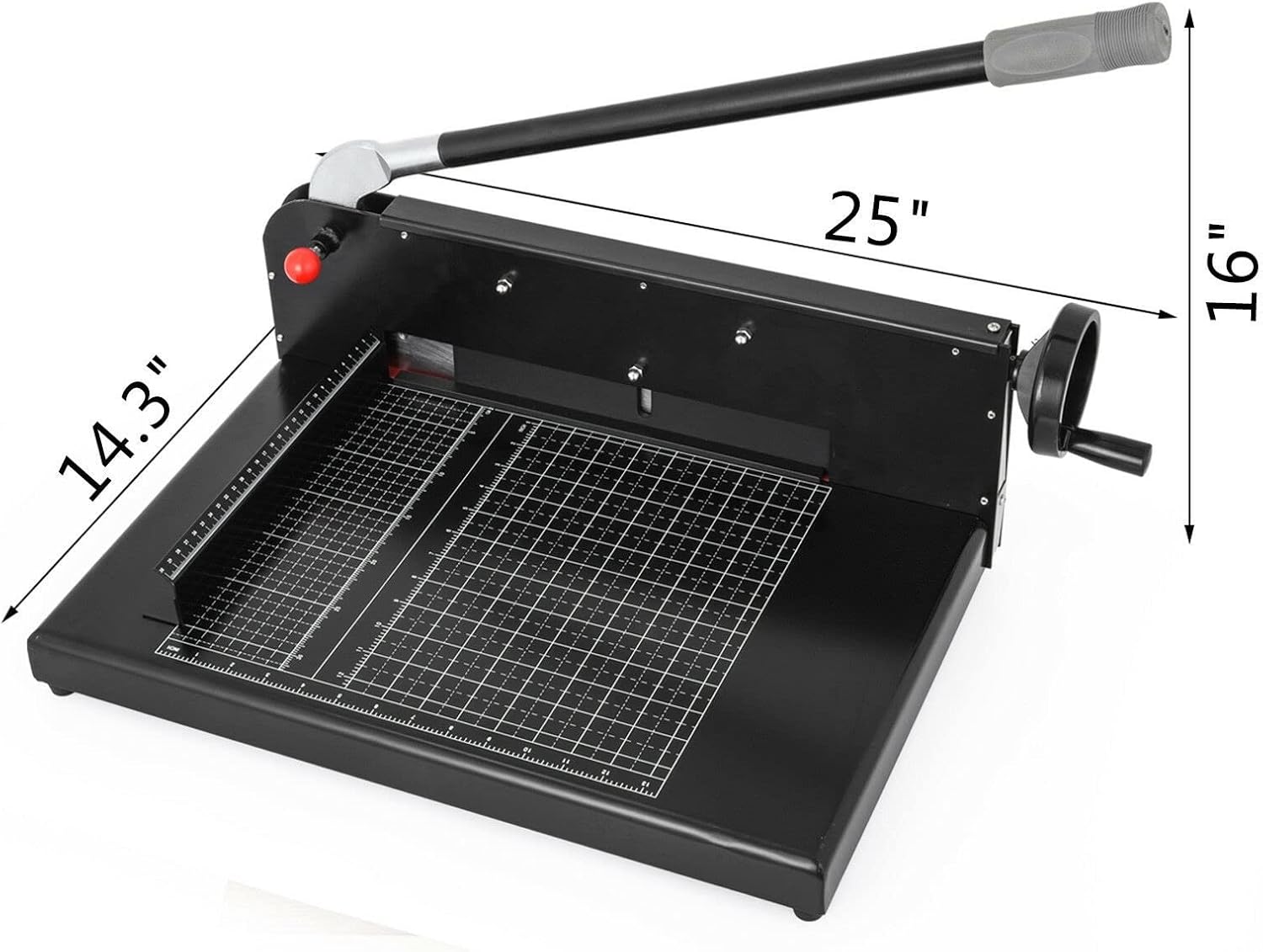 12/17 Inch Manual Paper Cutter Guillotine Trimmer Heavy Duty 300-500 Sheets Shredder for Factory School Office Accessories(12 Inch 300 Sheets)