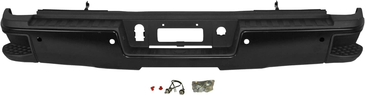MBI AUTO - Primered, Steel Rear Bumper Assembly Compatible with 2015-2019 Chevy Silverado & GMC Sierra 2500 3500 w/Park 15-19, GM1103184