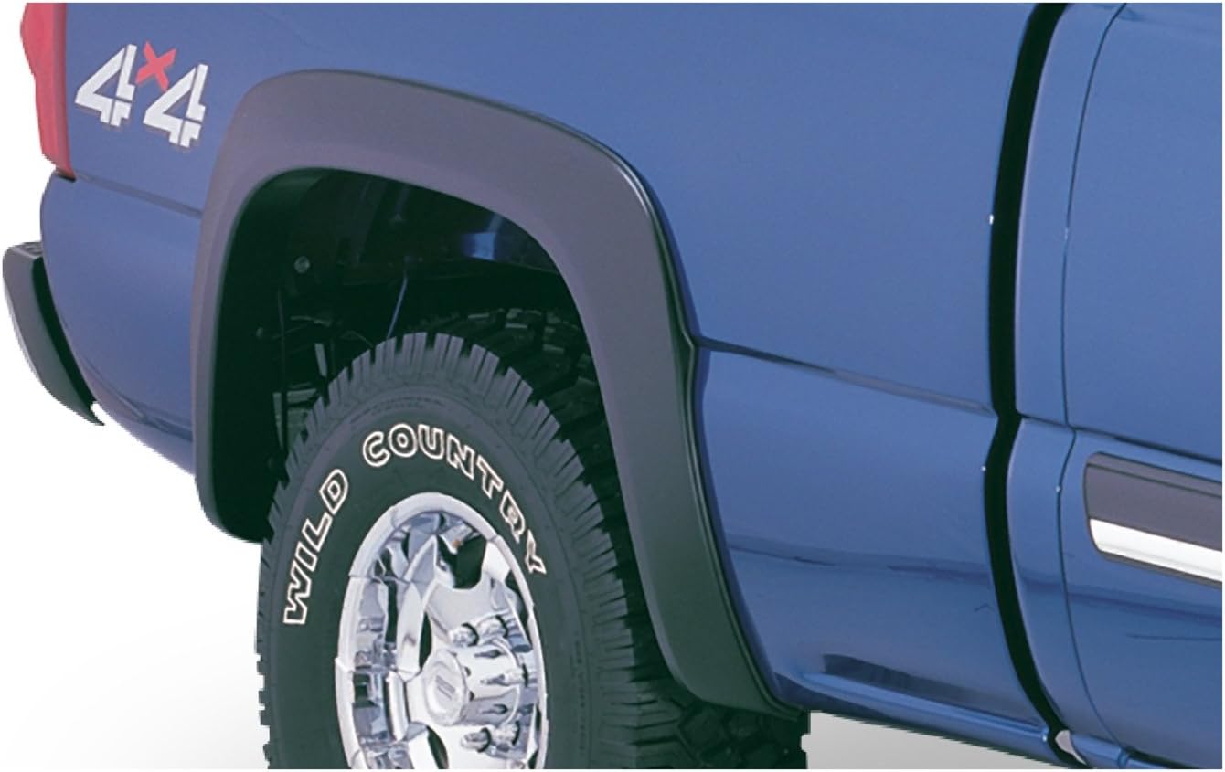 Bushwacker Extend-A-Fender Extended Rear Fender Flares | 2-Piece Set, Black, Smooth Finish | 40056-02 | Fits 2003-2006 Chevrolet Silverado 1500; 2007 Silverado 1500 Classic