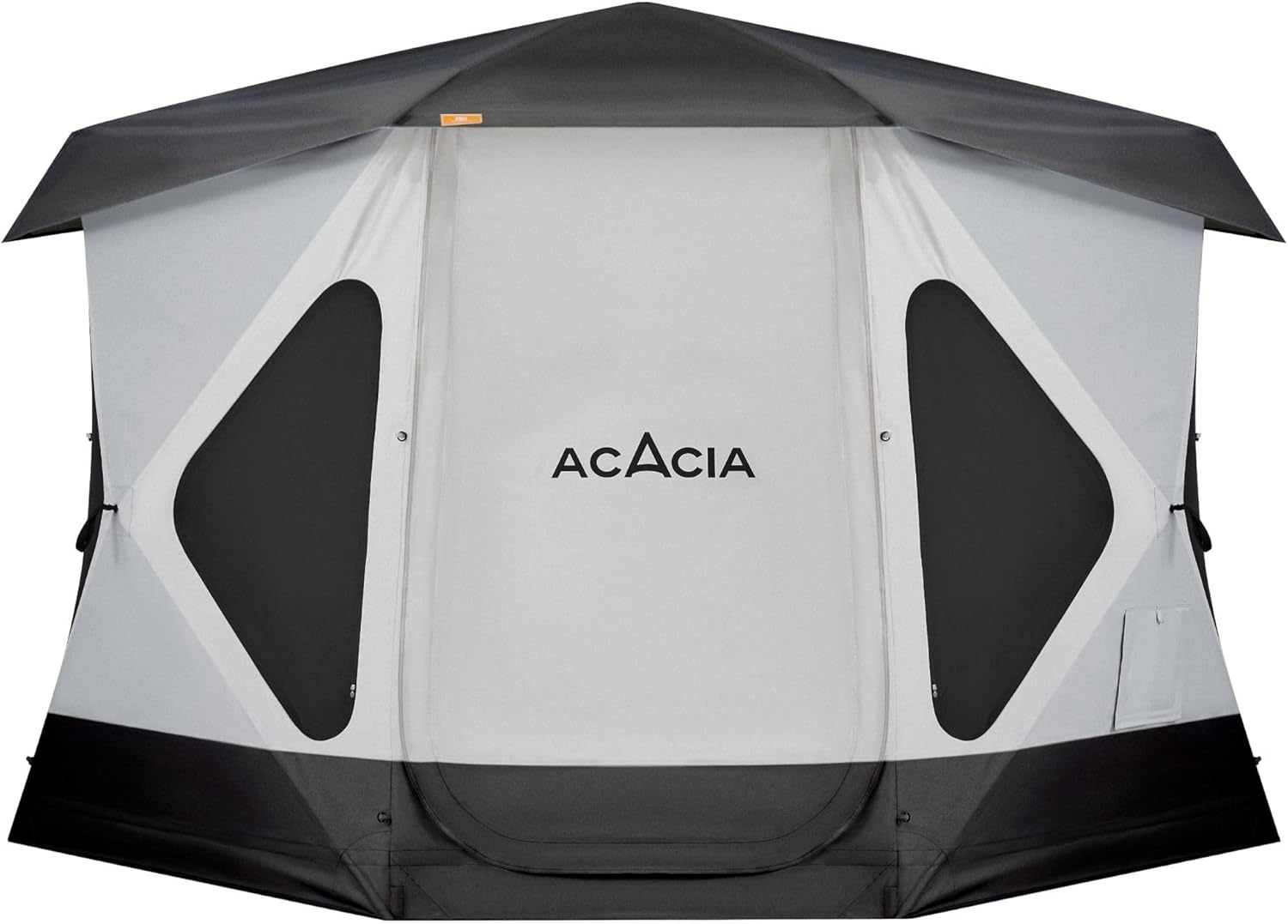 ACACIA Space Camping Tent XL, 4-6 Person Large Family Tent with 6'10'' Height, 2 Doors, 8 Windows, Waterproof Pop Up Easy Setup Hub Tent with Rainfly, Footprint for Car Camping, Glamping, Moonstone