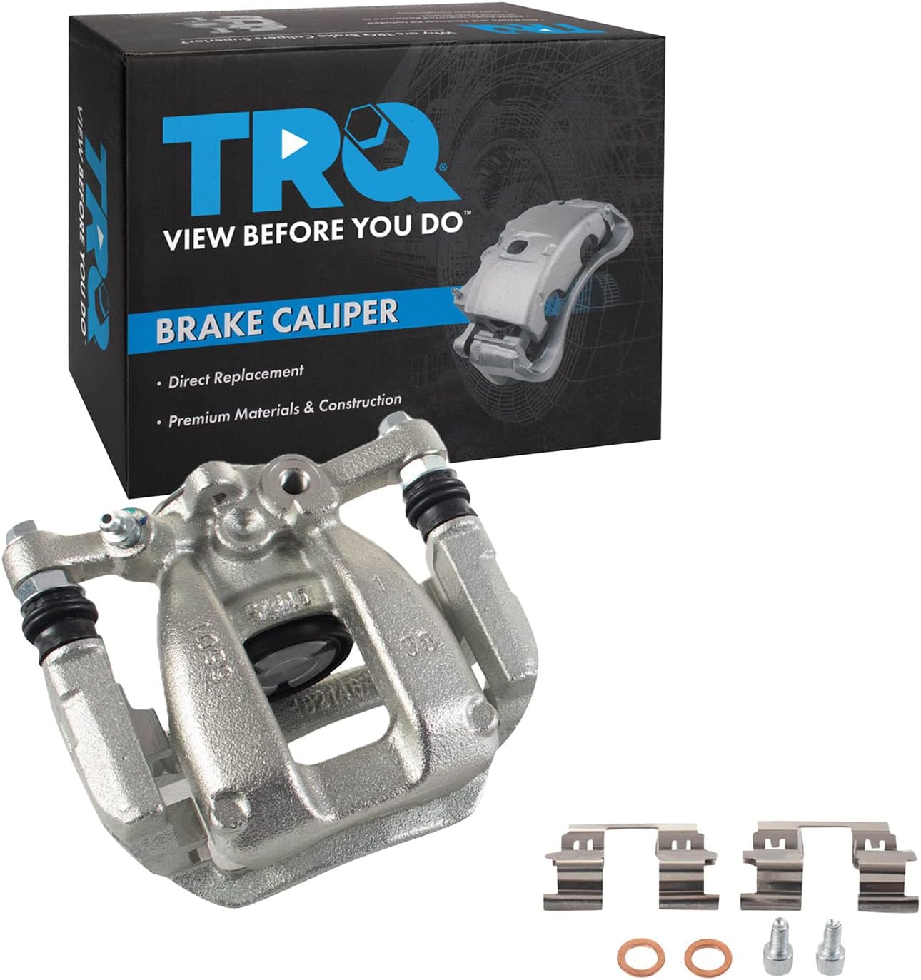 TRQ Rear Right Brake Caliper w/Bracket Passenger Side Compatible with 2017-2019 Buick LaCrosse 2018-2020 Chevrolet Equinox 2016-2018 Malibu 2018-2021 GMC Terrain
