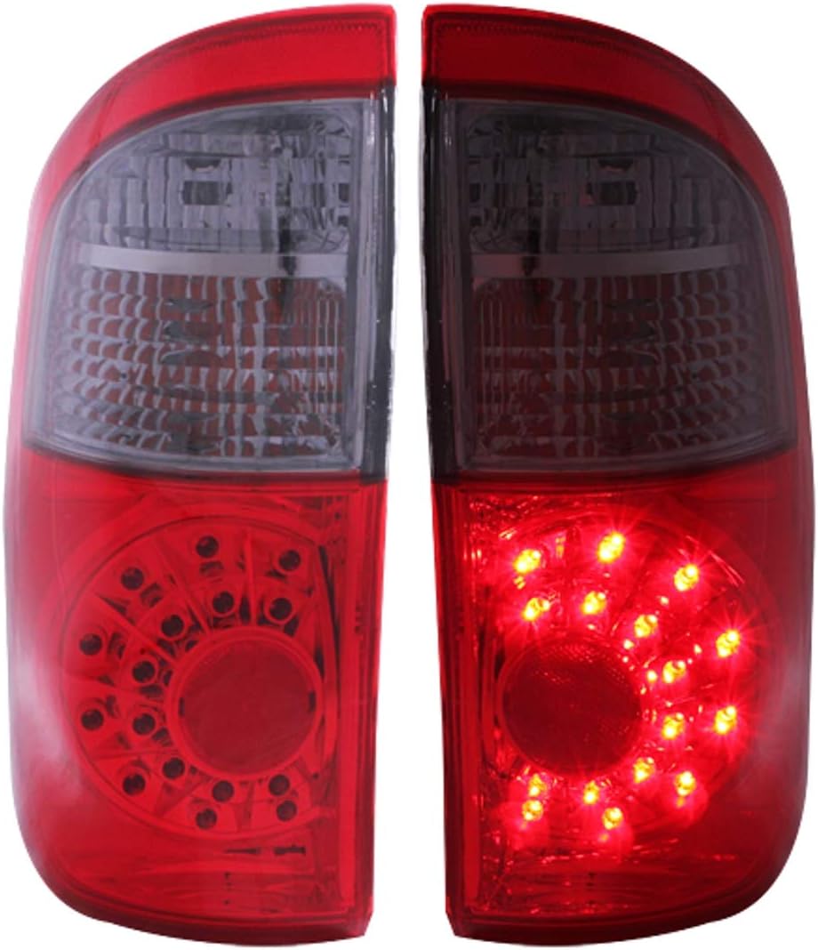 AnzoUSA 311177 Red/Smoke LED Taillight for Toyota Tundra/Double Cab - (Sold in Pairs)