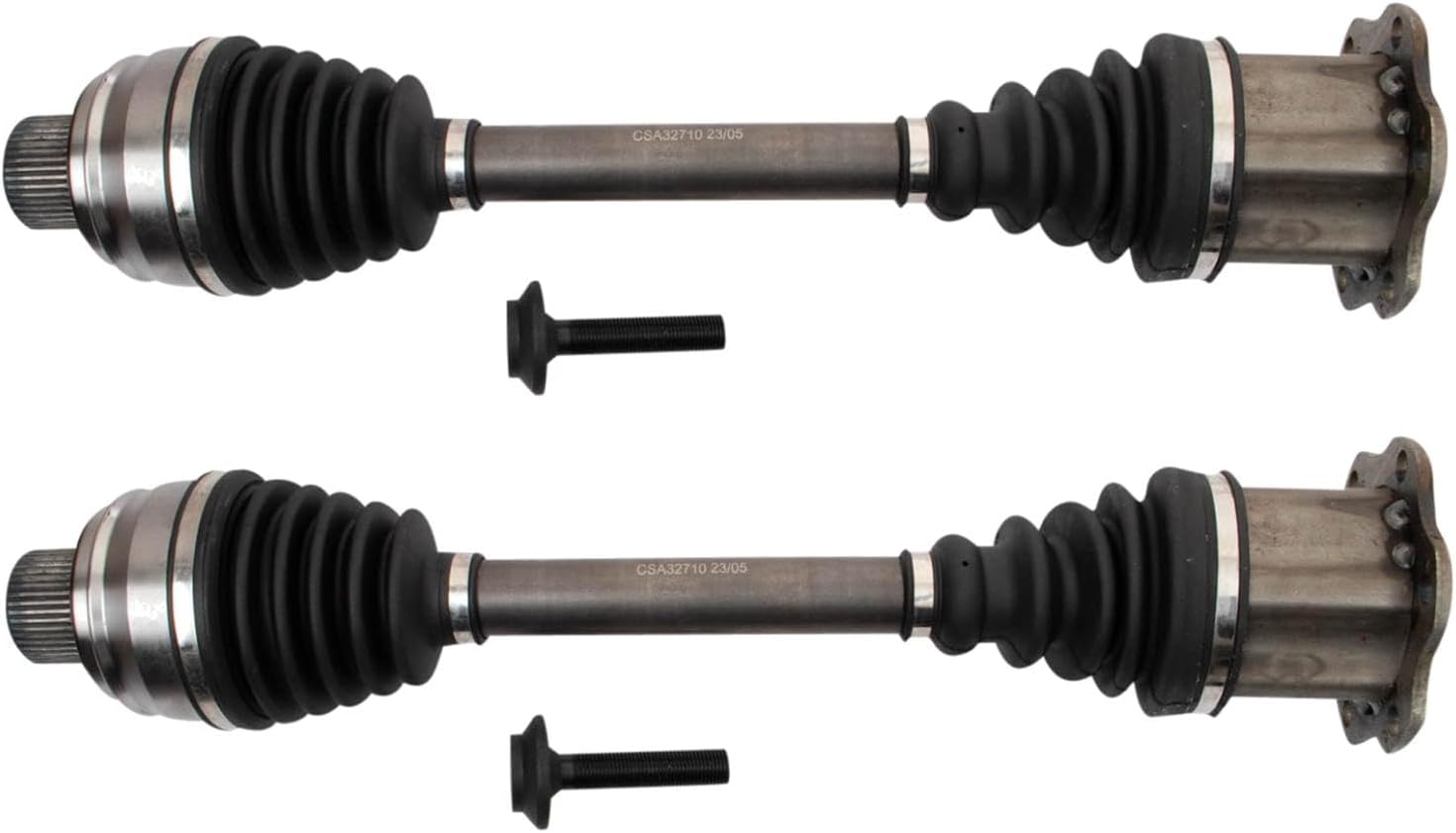 TRQ Front CV Axle Shaft Assembly Set Compatible with 2012-2017 Fiat 500