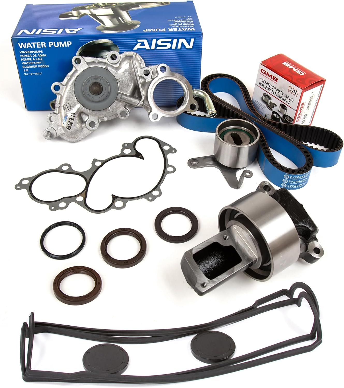 MA-9761232114 Timing Belt Kit AISIN Water Pump Valve Cover Gasket Compatible With/For 89-92 Toyota 3.0 V6 3VZE