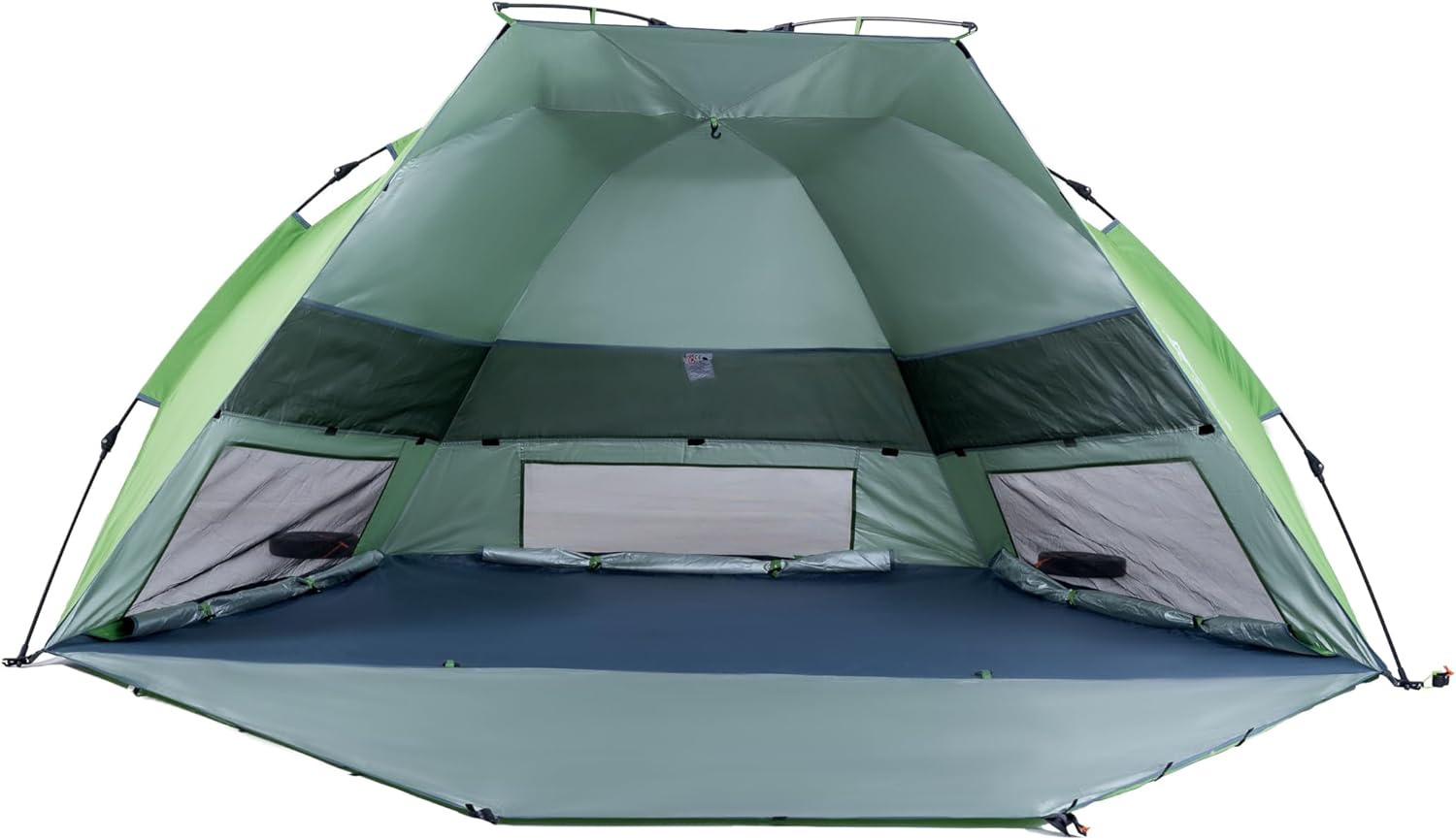 Three Bears Pop Up Beach Tent Sun Shade Shelter for 3-4 Person, UPF 50＋ UV Protection, Lightweight & Easy Setup Beach Shade Canopy, Portable Beach Shade Tent Beach Cabana (Green)