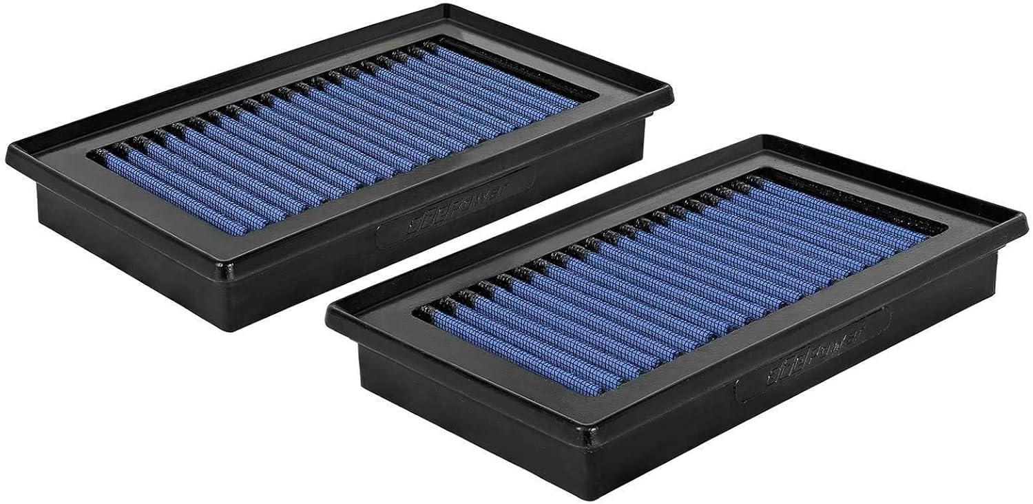aFe POWER Magnum FLOW OE Replacement Air Filter w/Pro 5R Media (Pair) for Infiniti Q50 V6-3.5L (V35) 14-18/14-15 V6-3.7L (V37) #30-10273-MA