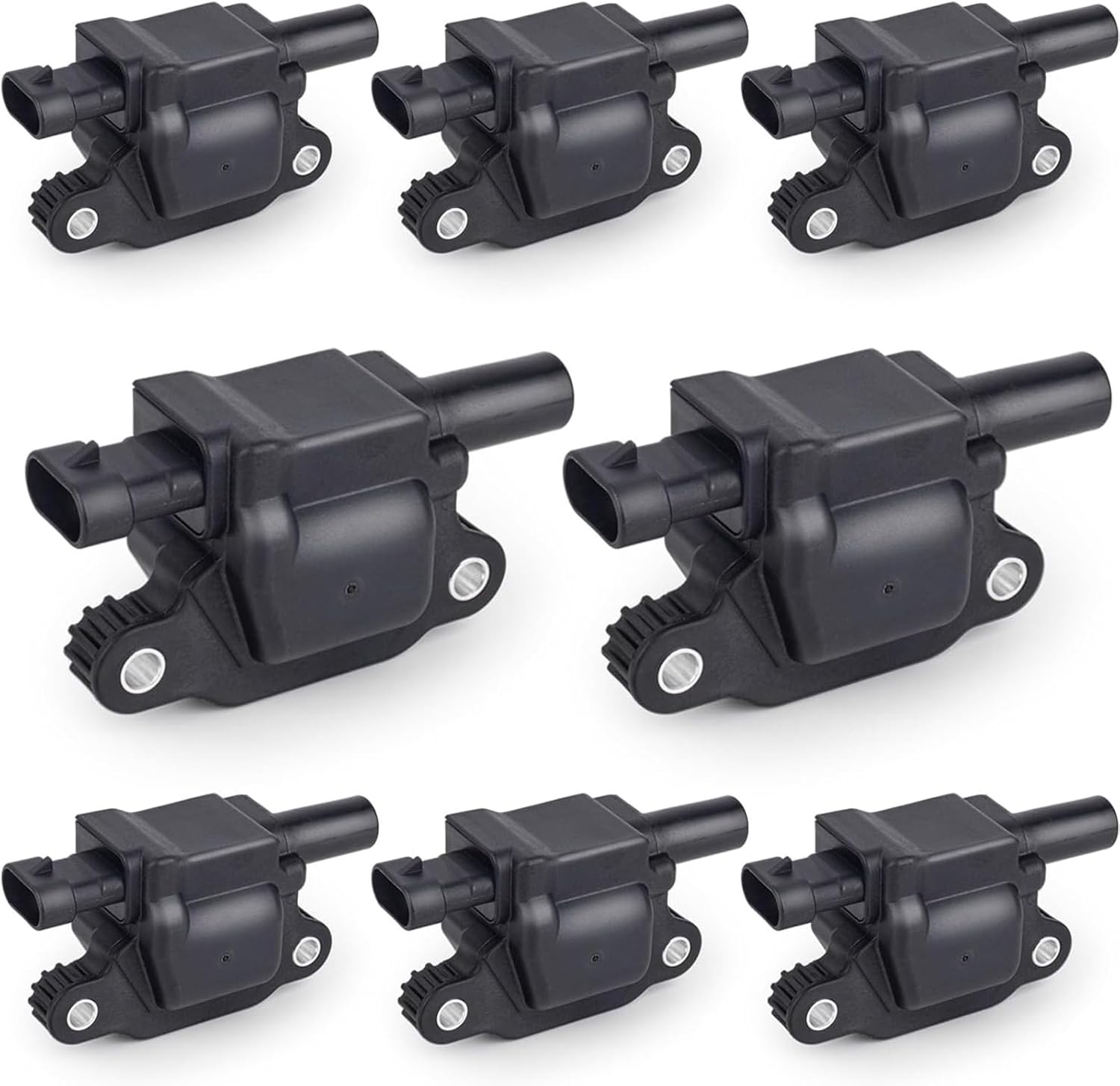 Set of 8, UF413 Ignition Coil Pack Compatible with Buick for Cadillac for Chevrolet GMC Hummer Escalade Express Savana 2500 5.3L 6.2L 6.0L 4.8L Replace # 12570616 D510C12611424 UF413 Ignition Coil