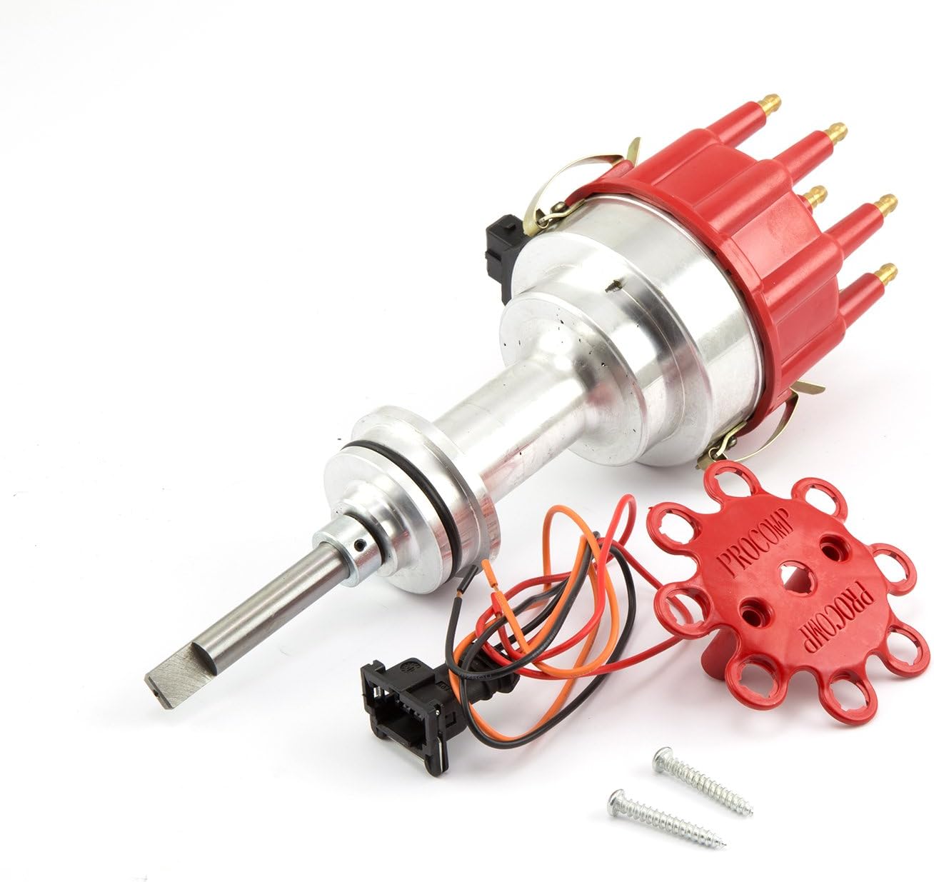 Speedmaster PCE376.1131.01 Compatible with Mopar and Compatible with Chrysler BB 440 8020 Series Pro Billet Ready to Run Distributor [Red]