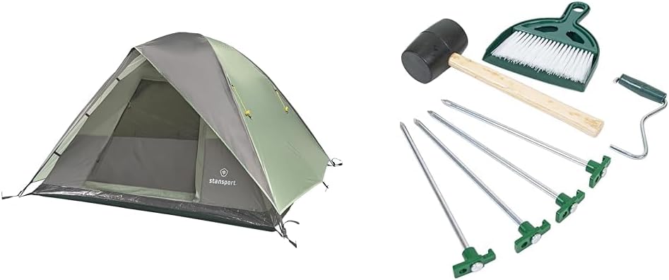 Stansport Evergreen Dome Tent & Stansport Tent Essentials Kit