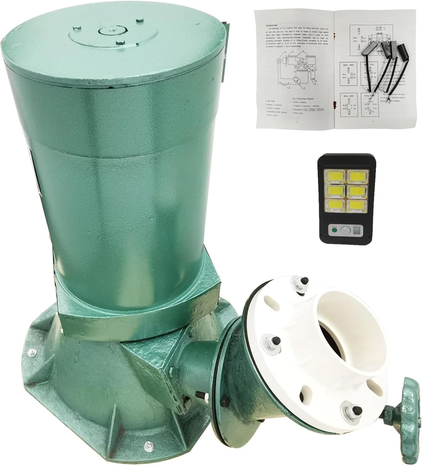 12kW 3-Phase Inclined-Jet Hydroelectric Generator – Copper Wire Excitation Turbine Generator Set, 400V Stable Output, Compact Micro Hydropower System For Home Off-Grid Electricity