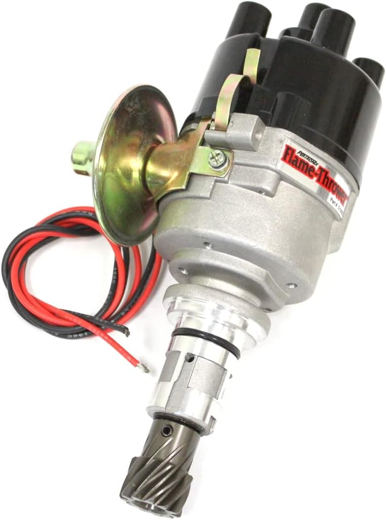 Pertronix D196600 Ignitor Distributor with Vacuum Cast Top Exit Cap for Ford X-Flow