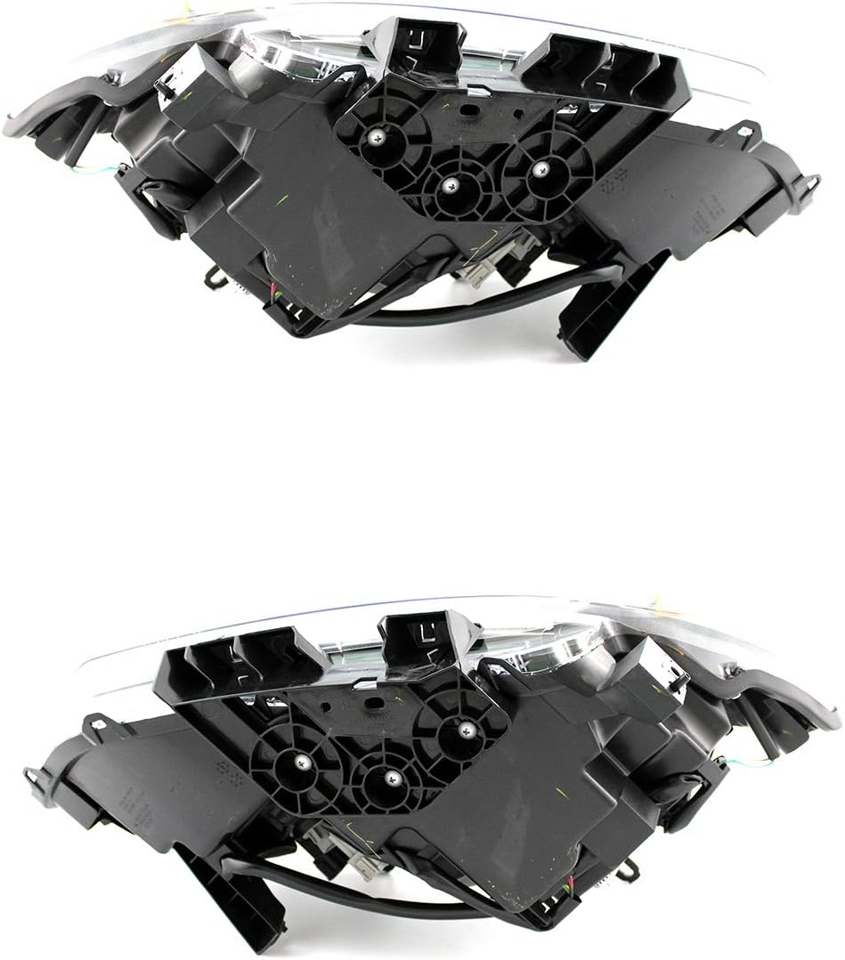 Compatible with Nissan Rogue Headlights Lamps Set 2014 2015 2016 Halogen Driver and Passenger Side