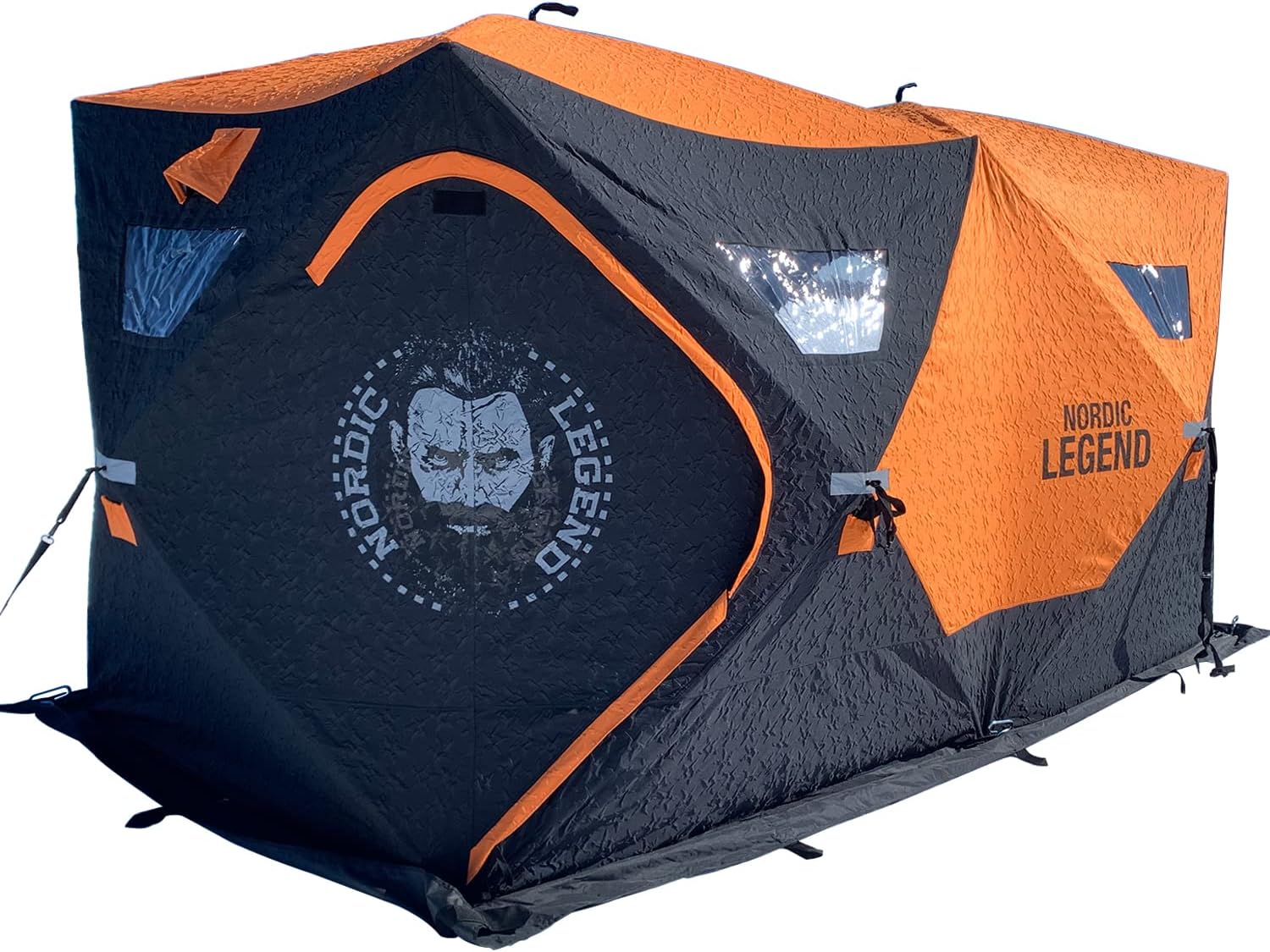 Nordic Legend Aurora Series Pop-Up Portable Ice Fishing Shelter (Aurora Lodge 6-8 Person Insulated)
