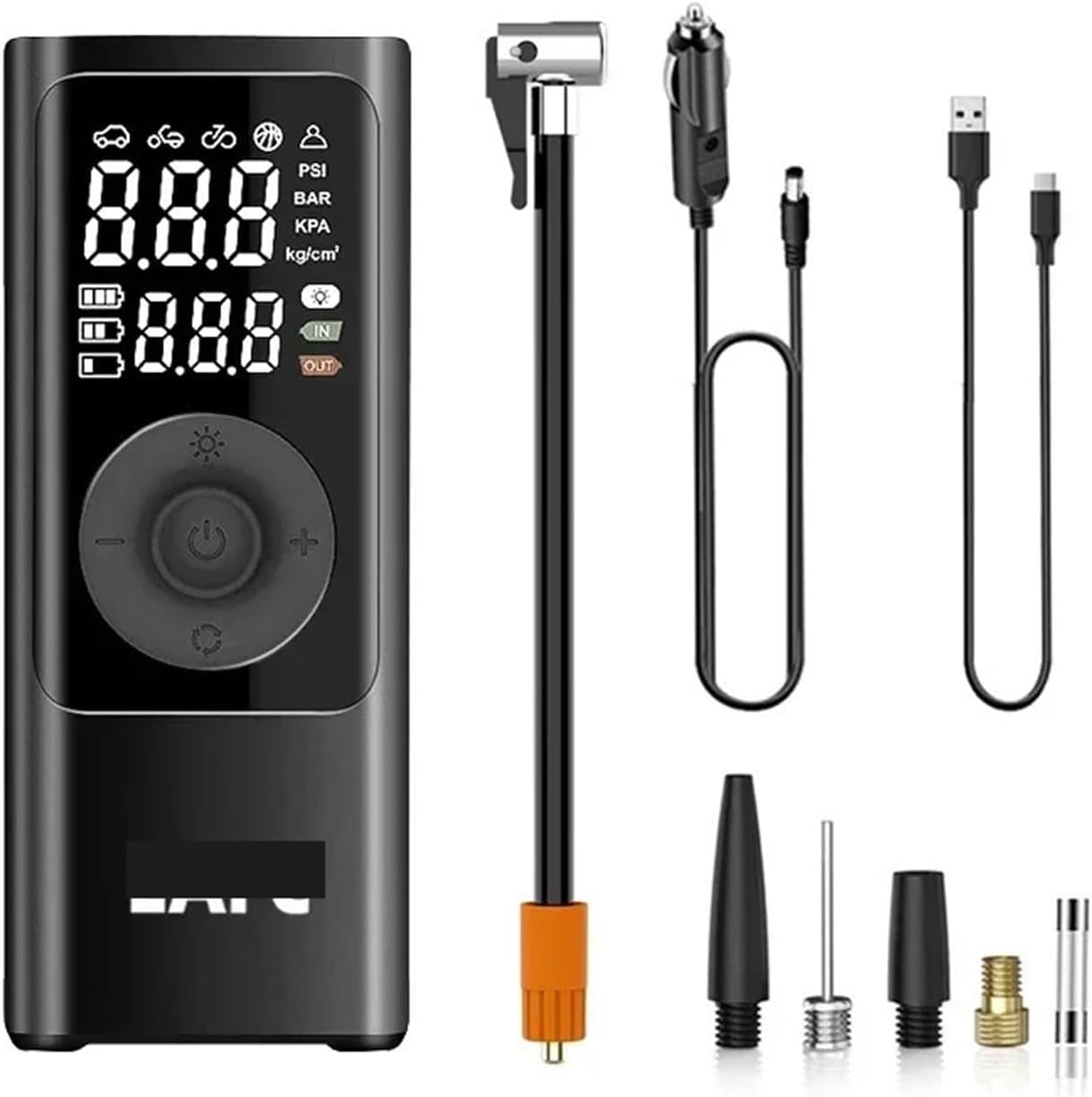 Electric Tire Inflator LED Dual Digital Display
