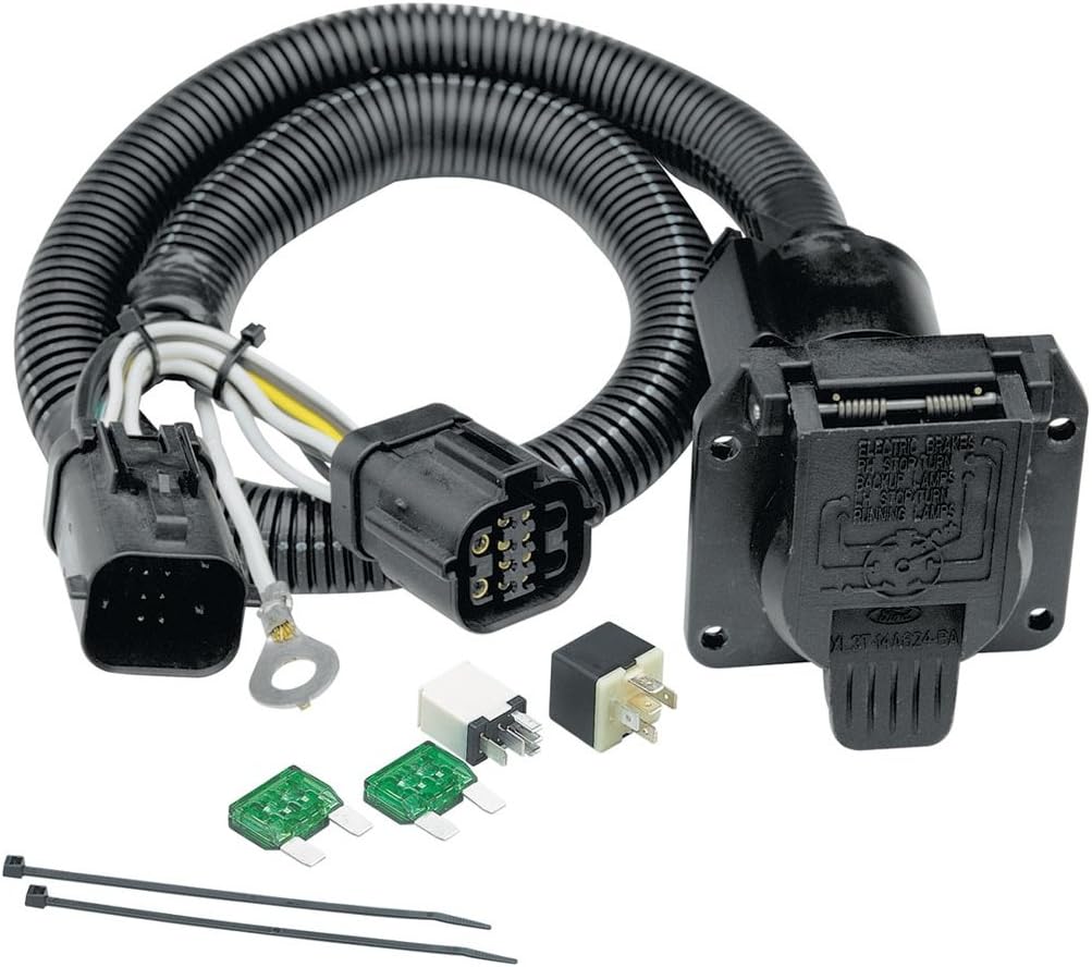 TEKONSHA 118242 Tow Harness, 7-Way, Compatable with 1997-2003 Ford F-150, 2004-2004 Ford F-150 Heritage, 1997-1999 Ford F-250