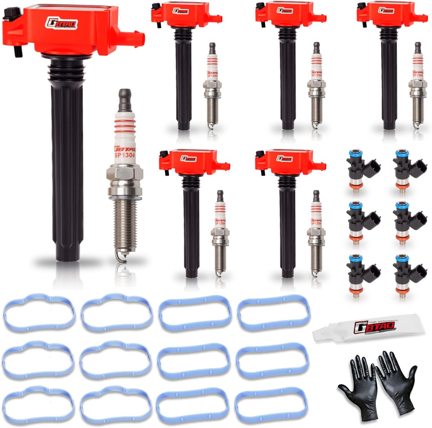 Ignition Coil Pack & Spark Plug Fits for Chrysler Town Country 300 Dodge Grand Caravan Durango Journey Jeep Cherokee Wrangler JK 2011-2017 3.6 V6