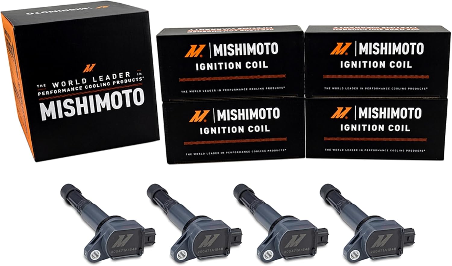 Mishimoto Ignition Coil 4-Pack compatible with Honda Accord 2.4L 2008-2011