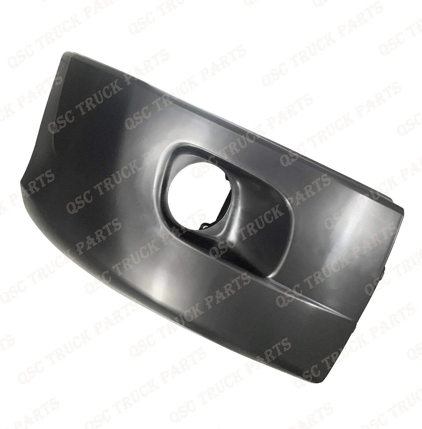QSC Truck Parts Replacement Bumper Corner Right Side w/Fog Light Hole compatible with Peterbilt 579